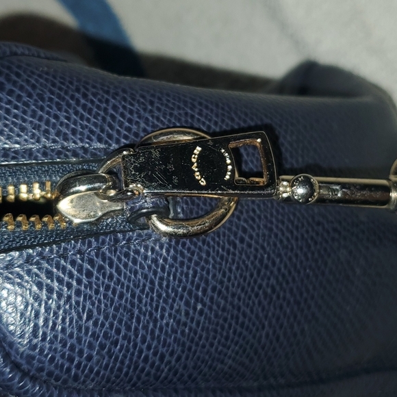 Coach blue leather crossbody - Picture 5 of 8